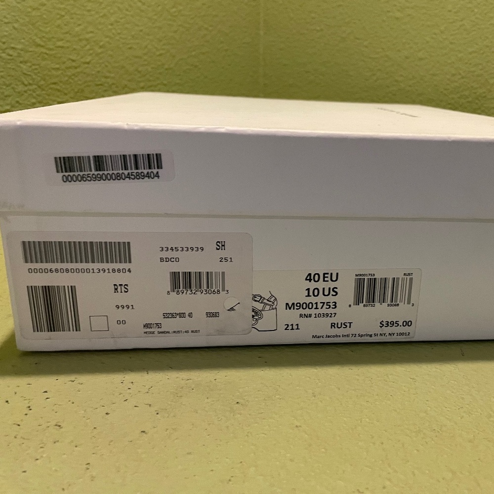 Marc Jacobs orange platform sandals